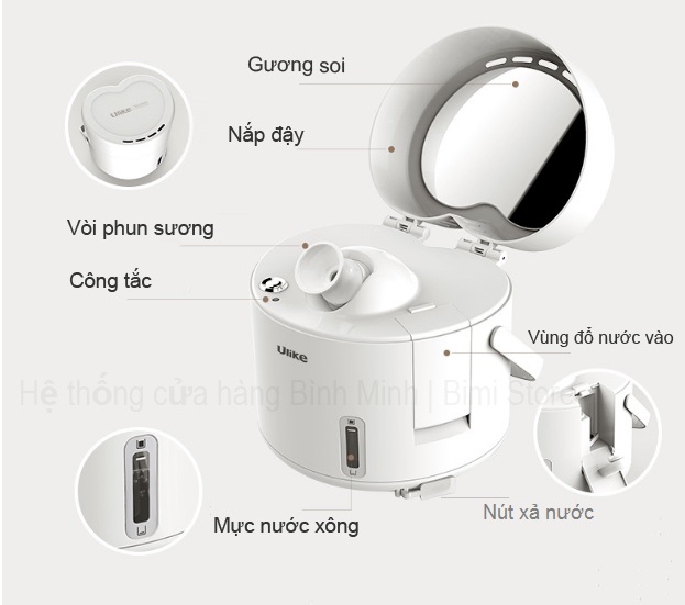 Hướng dẫn sử dụng máy xông hơi da mặt mini tại nhà ulike